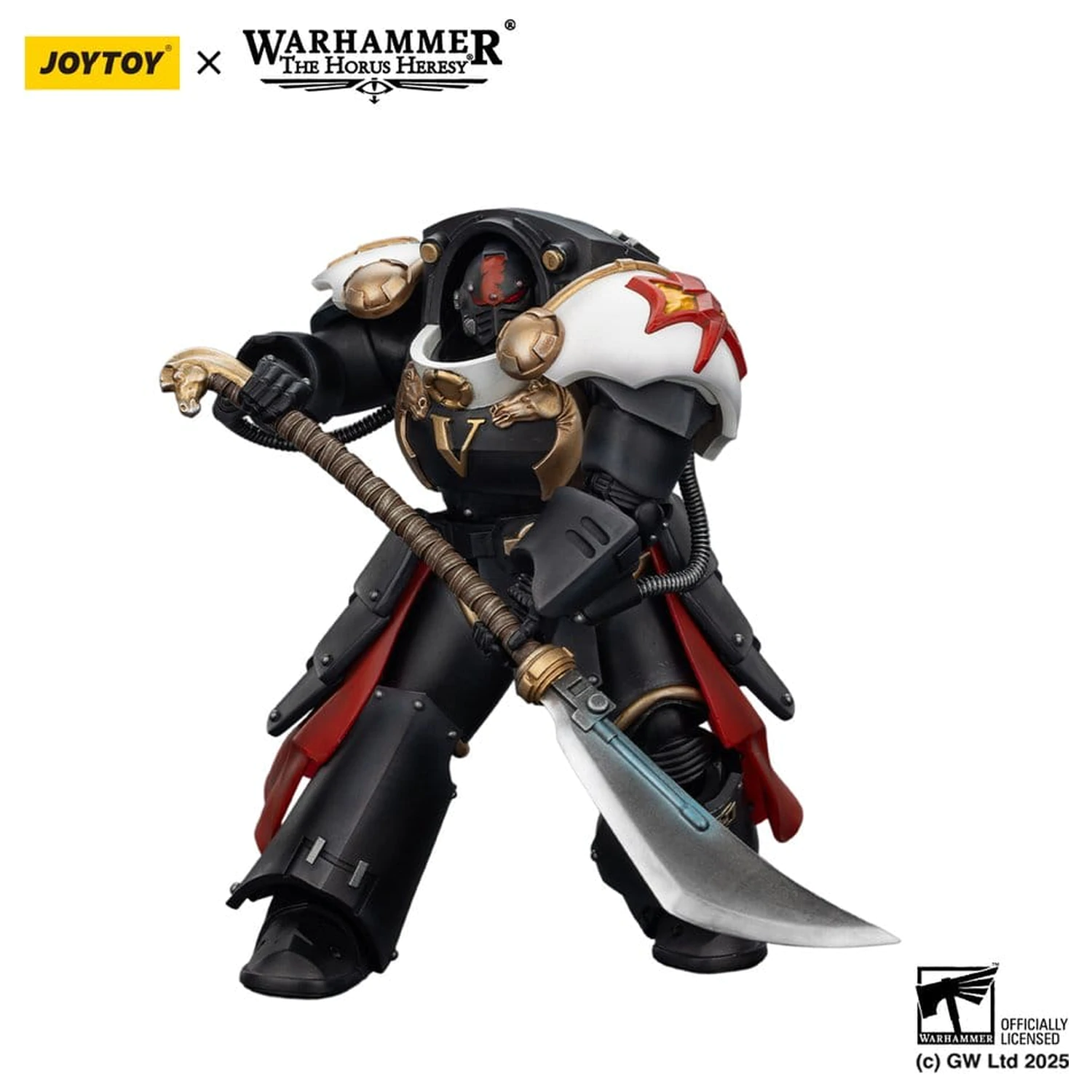 Warhammer The Horus Heresy Akční figurka White Scars Ebon Keshig Terminator 1 s Power Glaive 13 cm fotografii produktu