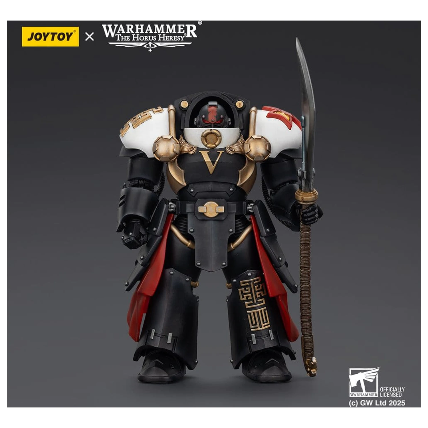 Warhammer The Horus Heresy Akční figurka White Scars Ebon Keshig Terminator 1 s Power Glaive 13 cm fotografii produktu