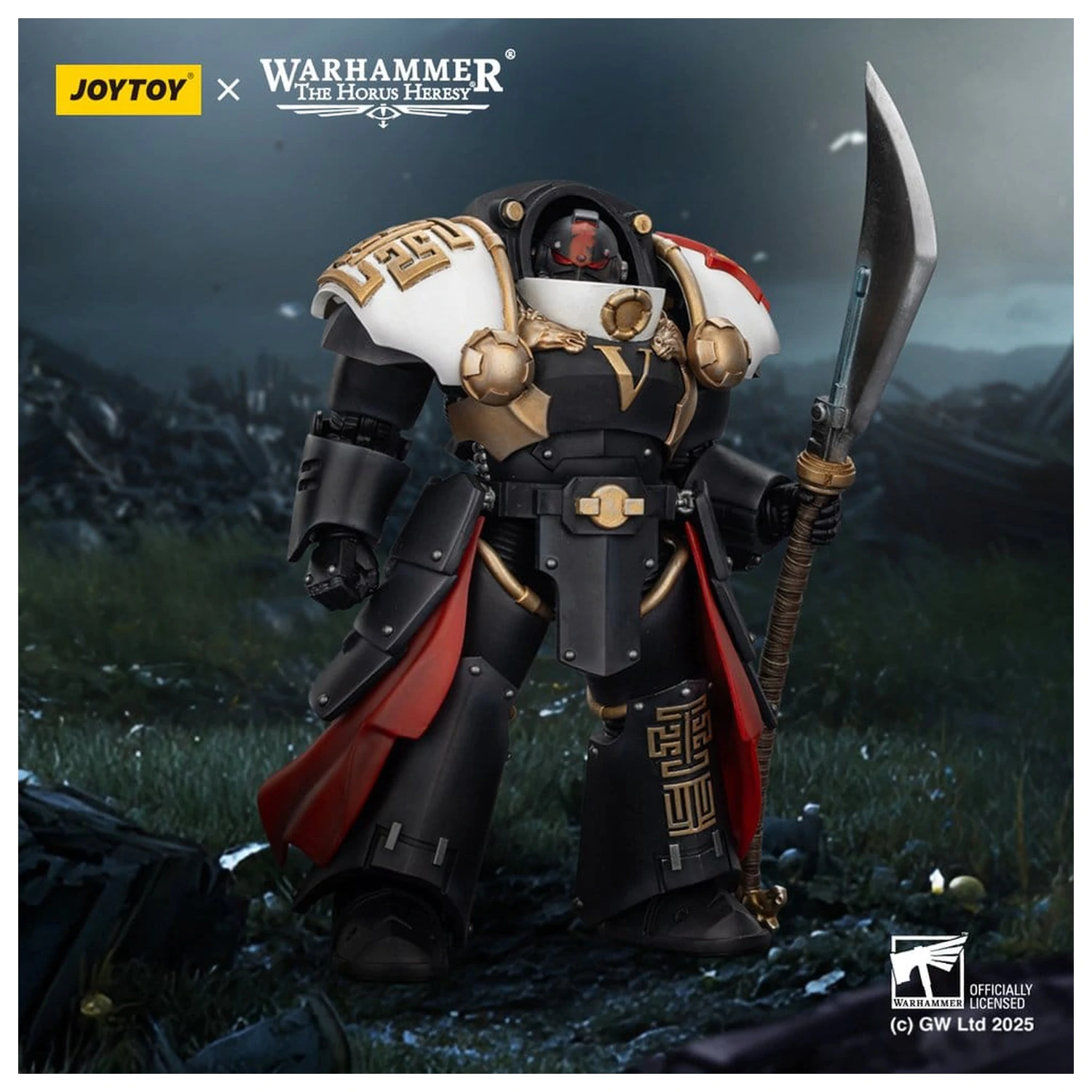 Warhammer The Horus Heresy Akční figurka White Scars Ebon Keshig Terminator 1 s Power Glaive 13 cm fotografii produktu
