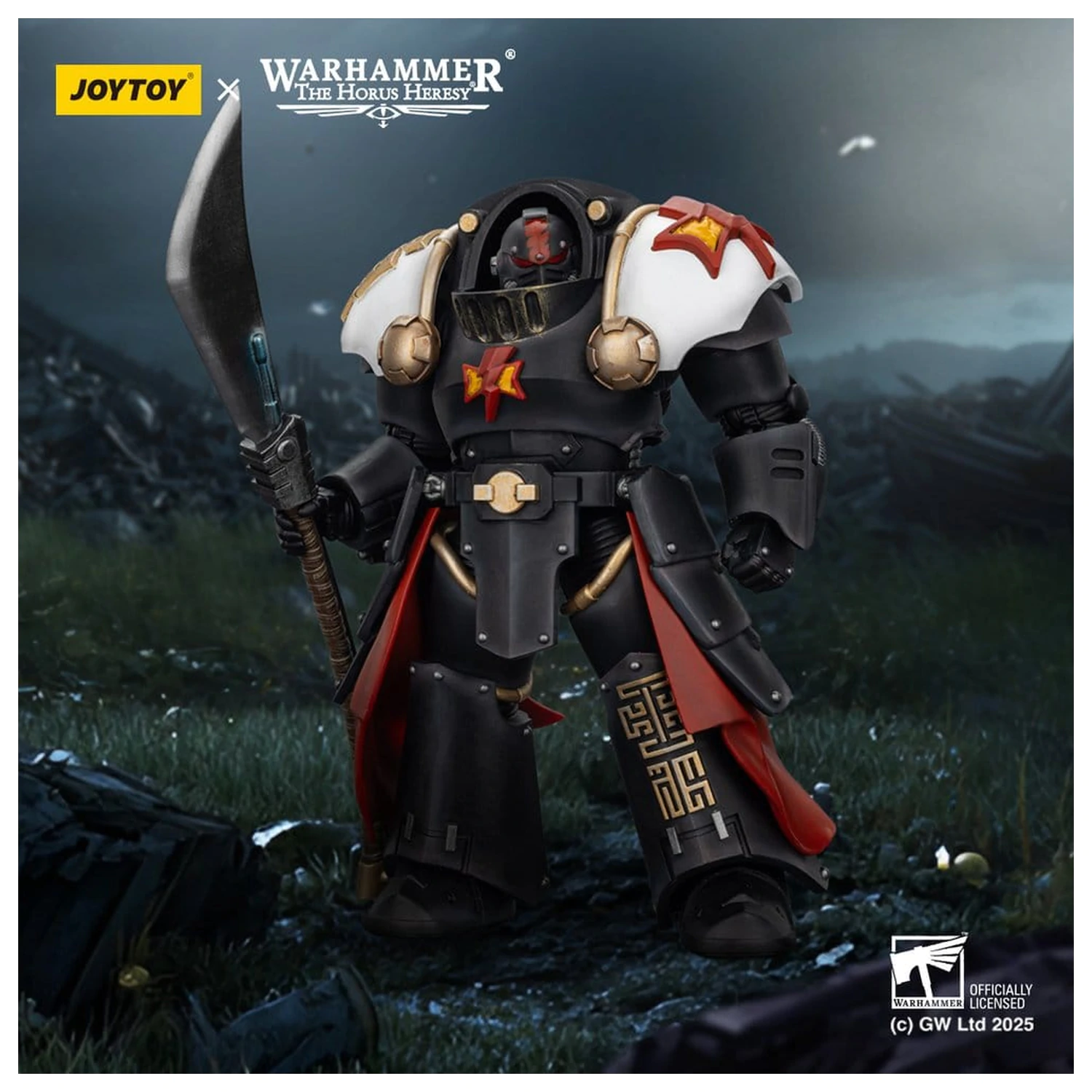 Warhammer The Horus Heresy akční figurka White Scars Ebon Keshig Terminator 2 s Power Glaive 13 cm fotografii produktu