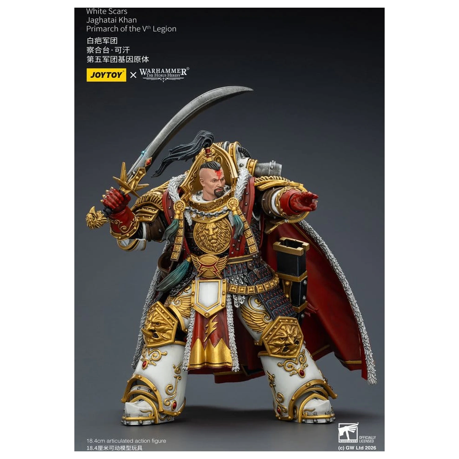 Warhammer The Horus Heresy Akční figurka White Scars Jaghatai Khan Primarch of the Vth Legion 19 cm fotografii produktu