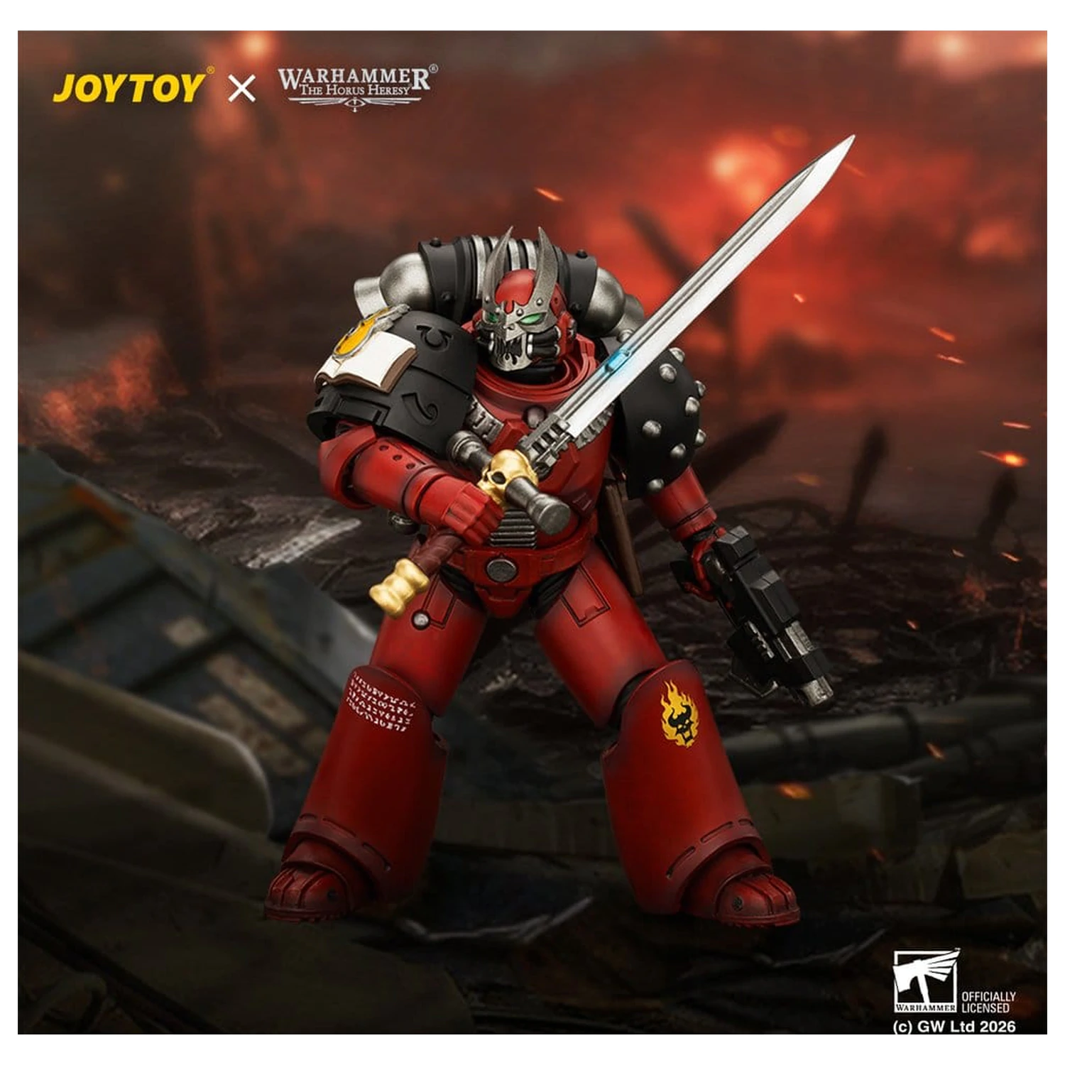Warhammer The Horus Heresy Word Bearers figura MkVI Tactical Sergeant 12 cm fotografii produktu