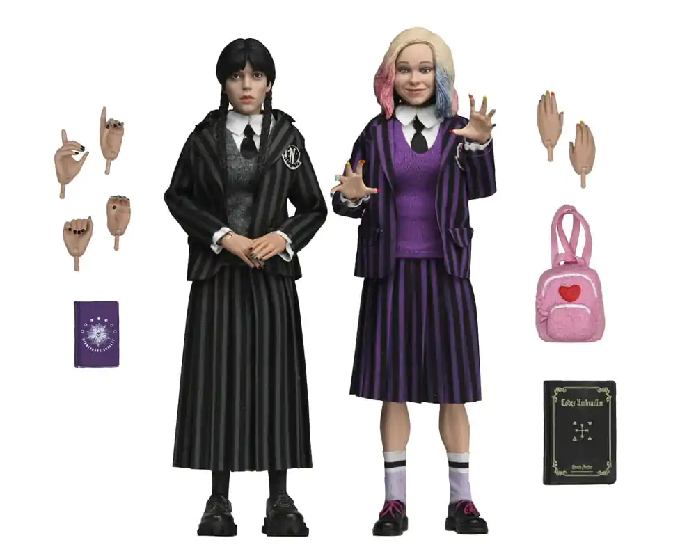 Wednesday Action Figures 2 Pack Wednesday Addams (Nevermore Uniform) and Enid 20 cmAkční figurky Wednesday 2 balení Wednesday Addams (Nevermore Uniform) a Enid 20 cm fotografii produktu