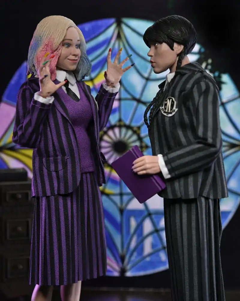 Wednesday Action Figures 2 Pack Wednesday Addams (Nevermore Uniform) and Enid 20 cmAkční figurky Wednesday 2 balení Wednesday Addams (Nevermore Uniform) a Enid 20 cm fotografii produktu