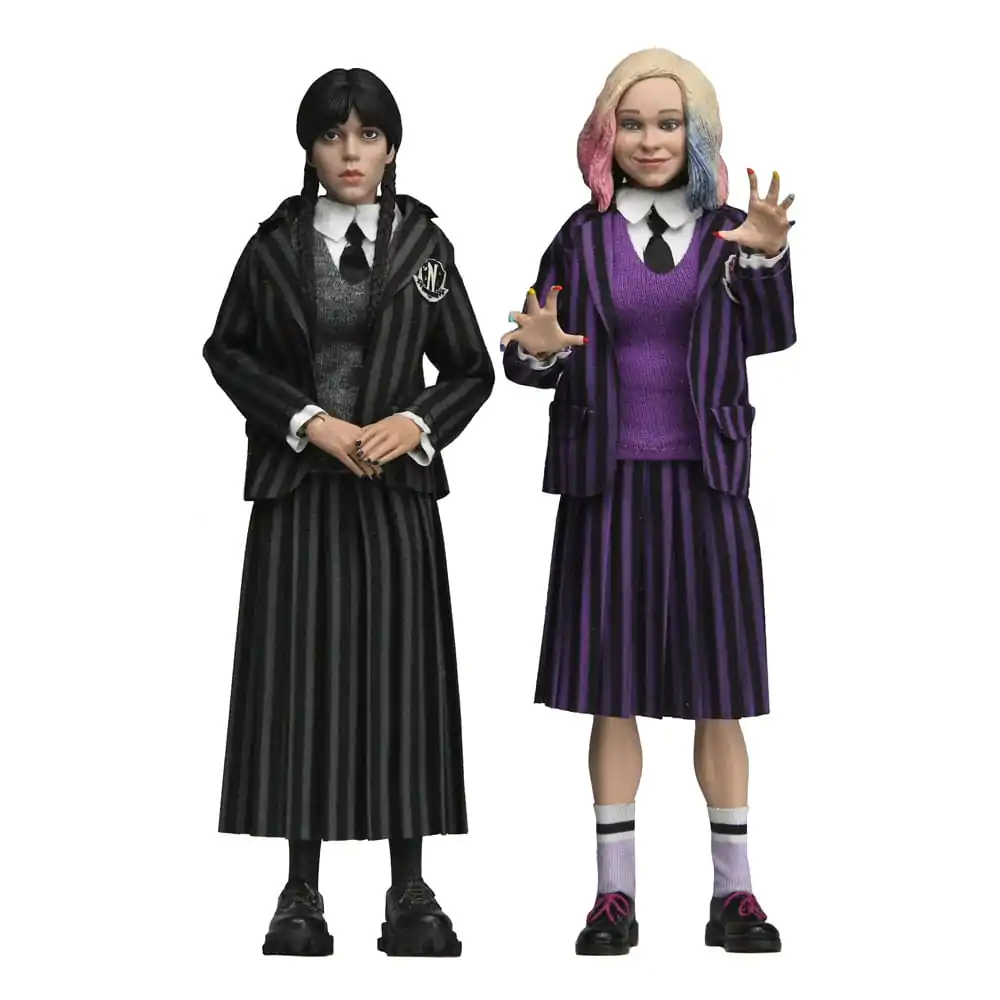 Wednesday Action Figures 2 Pack Wednesday Addams (Nevermore Uniform) and Enid 20 cmAkční figurky Wednesday 2 balení Wednesday Addams (Nevermore Uniform) a Enid 20 cm fotografii produktu