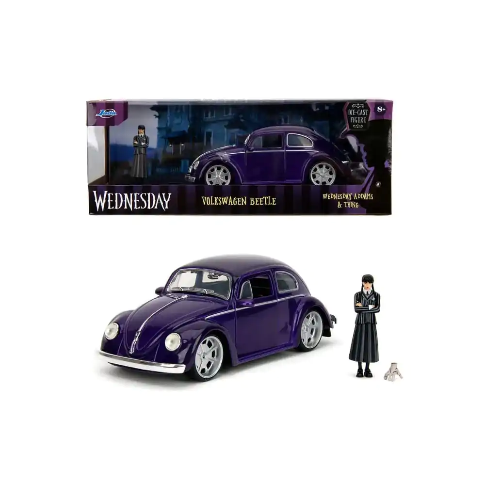 Wednesday Diecast Model 1/24 Volkswagen Beetle - Odlévaný model fotografii produktu