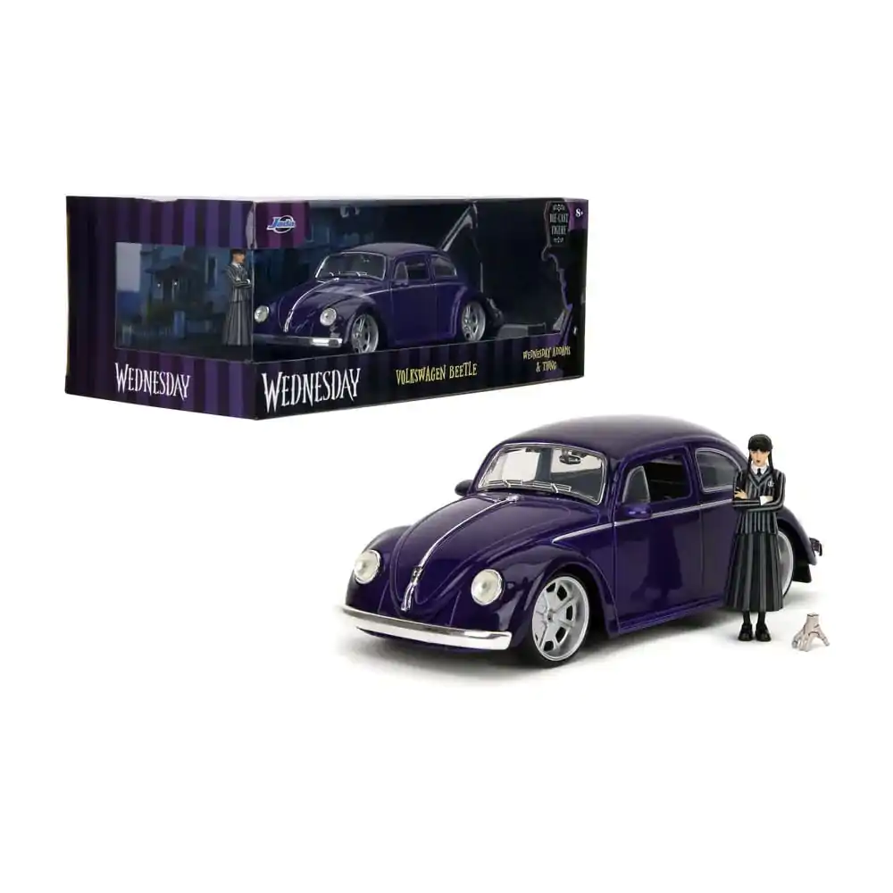 Wednesday Diecast Model 1/24 Volkswagen Beetle - Odlévaný model fotografii produktu