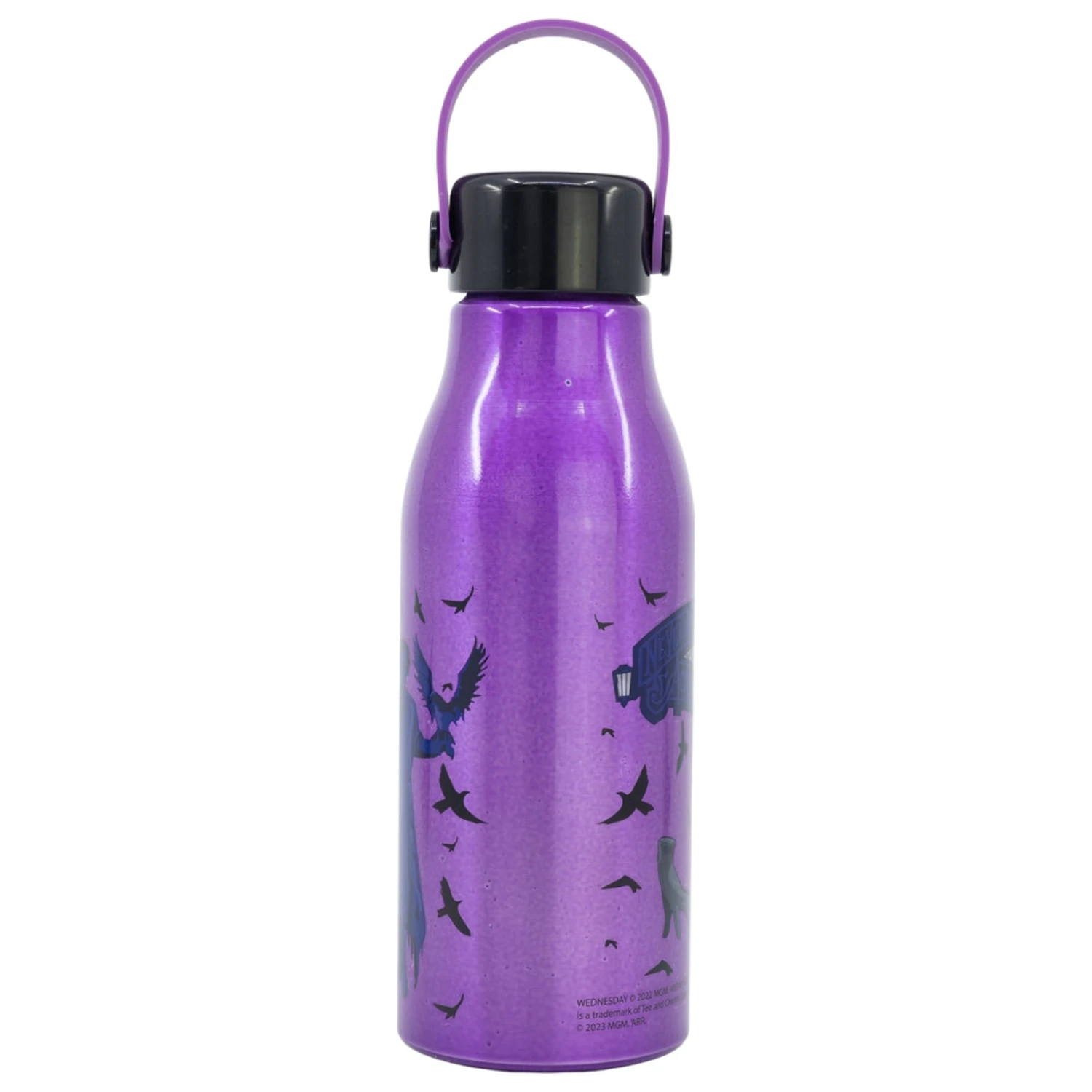 Wednesday Nevermore Flexi hliníková láhev na vodu se šroubovacím uzávěrem a závěsem 760 ml fotografii produktu