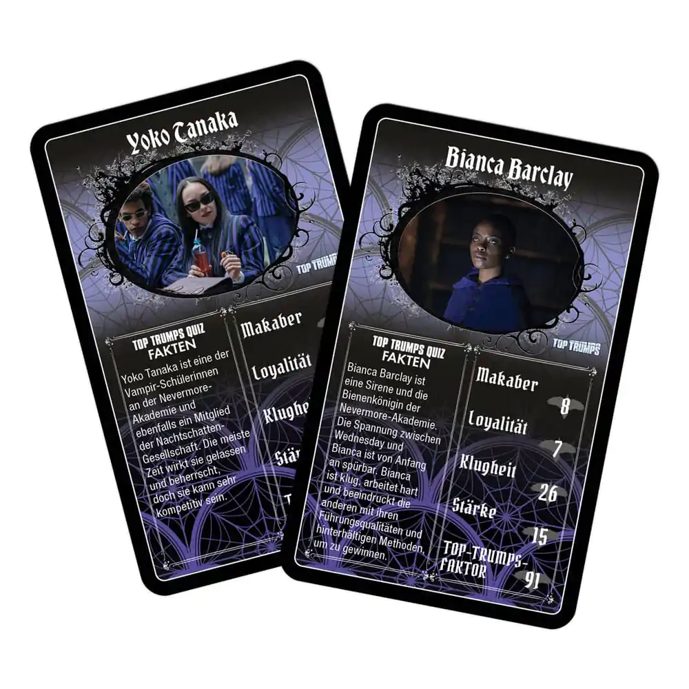 Wednesday Card Game Top Trumps *German Version* - Karetní hra fotografii produktu