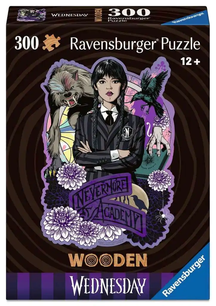 Wednesday WOODEN Puzzle Wednesday Addams (300 dílků) fotografii produktu