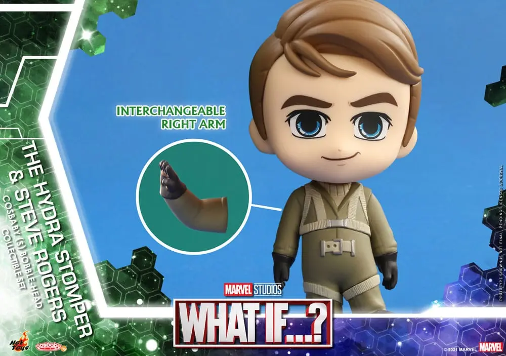 What If...? Cosbaby (S) Mini Figurky Hydra Stomper & Steve Rogers 10 cm fotografii produktu