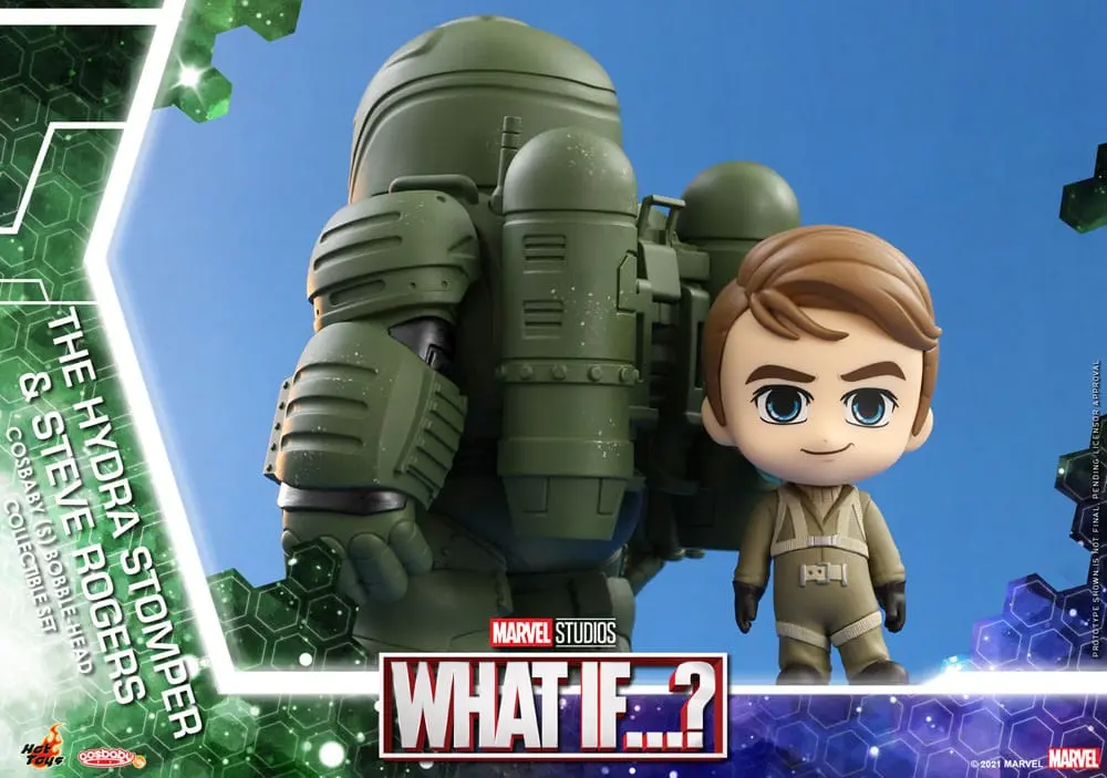 What If...? Cosbaby (S) Mini Figurky Hydra Stomper & Steve Rogers 10 cm fotografii produktu