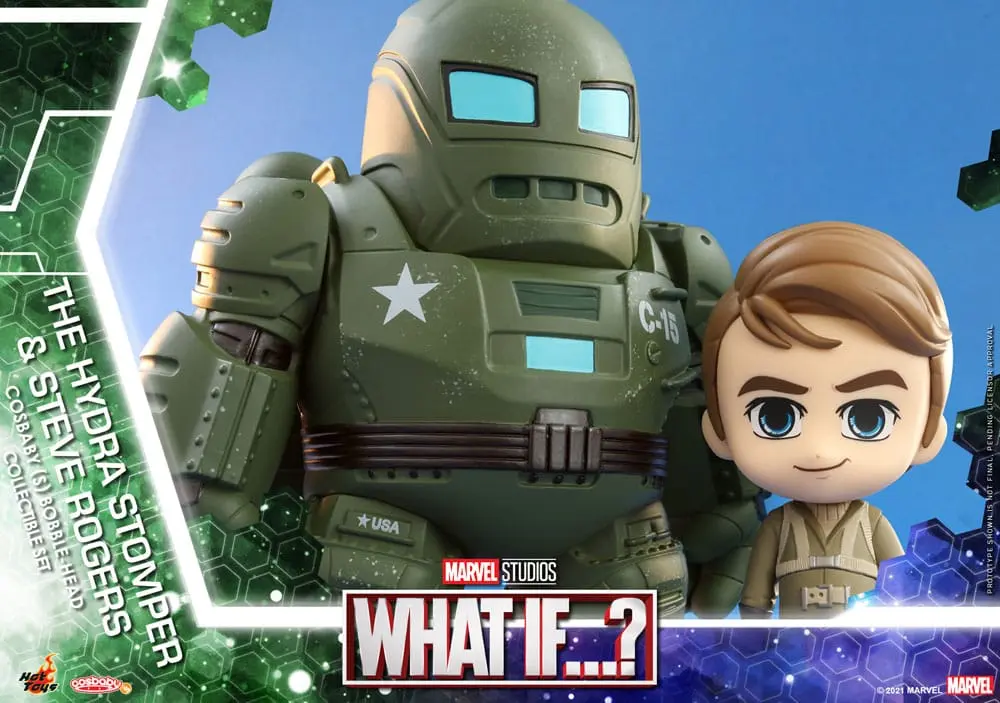 What If...? Cosbaby (S) Mini Figurky Hydra Stomper & Steve Rogers 10 cm fotografii produktu