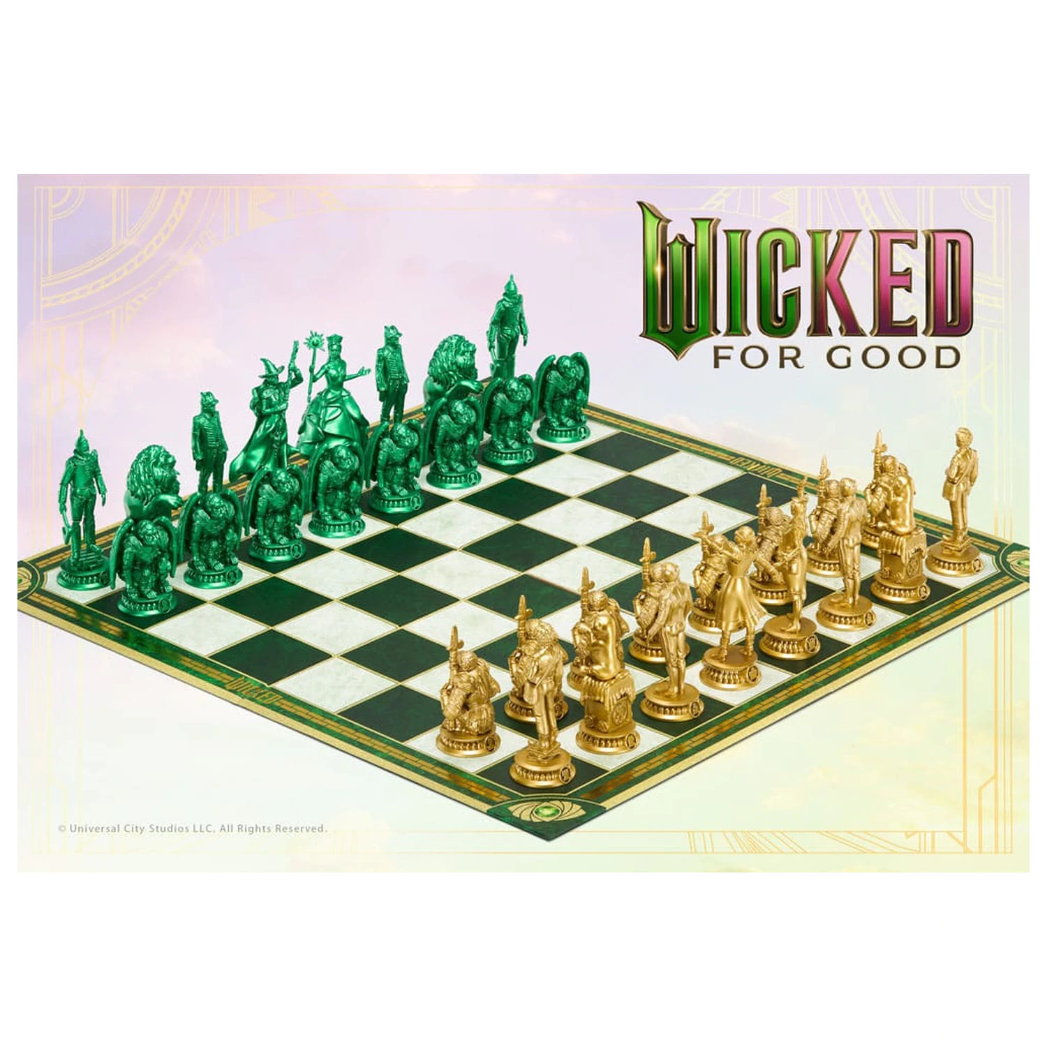 Wicked: For Good šachová sada Shiz vs. Emerald City fotografii produktu