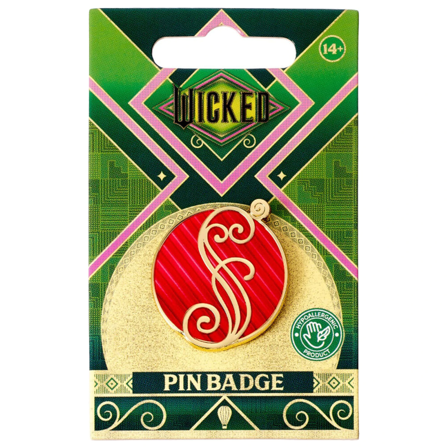 Wicked Glinda Pink Shiz Logo odznáček špendlík fotografii produktu