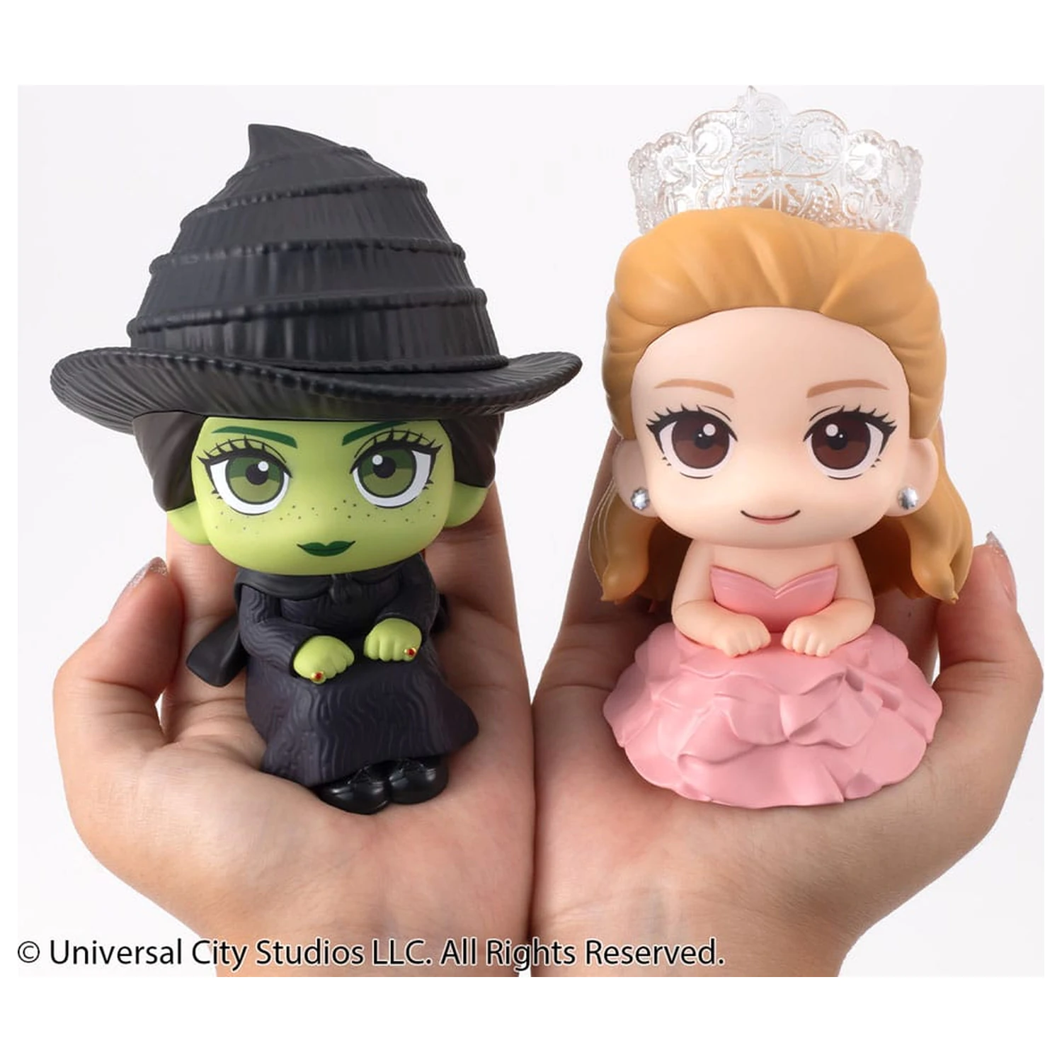 Wicked Look Up PVC sošky Elphaba & Glinda (s dárkem) 11 cm fotografii produktu