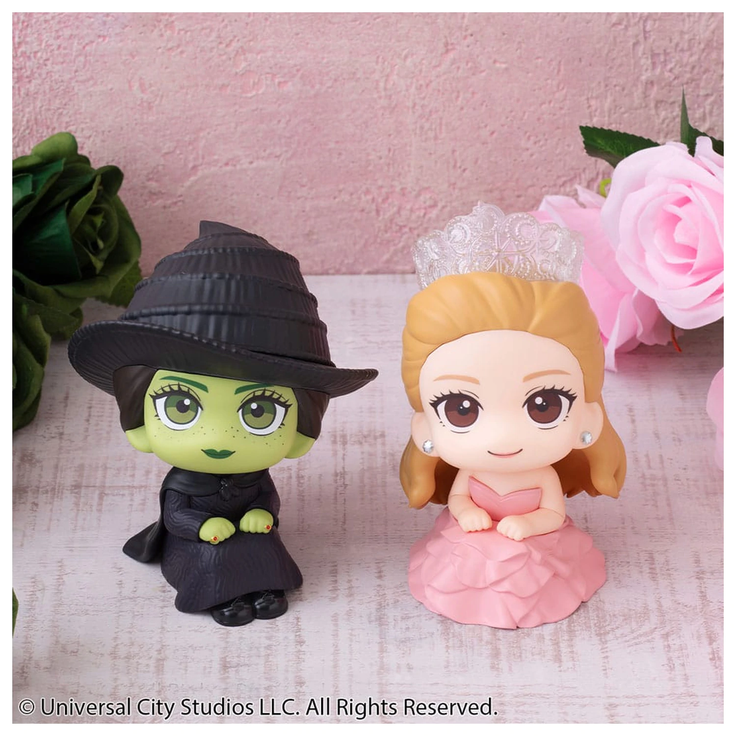 Wicked Look Up PVC sošky Elphaba & Glinda (s dárkem) 11 cm fotografii produktu