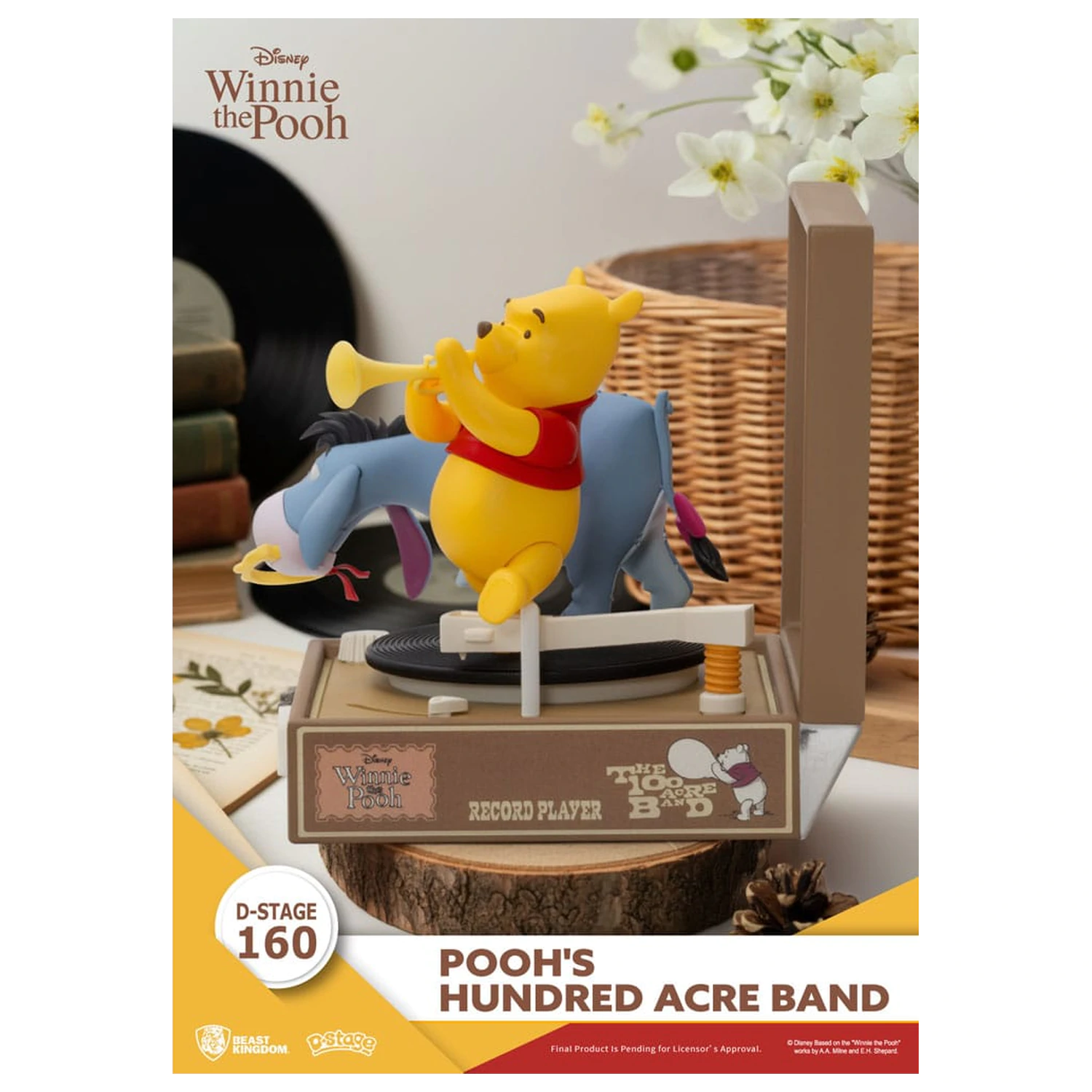 Winnie the Pooh Record Player Series PVC figurka Pooh's Hundred Acre Band 12 cm fotografii produktu