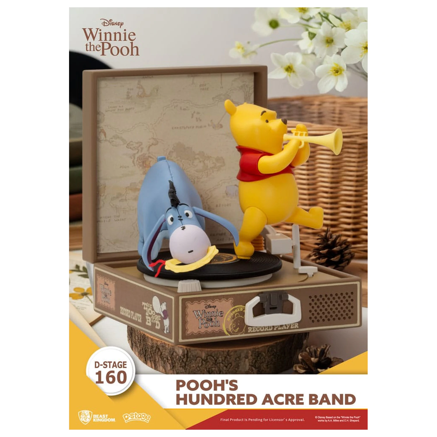 Winnie the Pooh Record Player Series PVC figurka Pooh's Hundred Acre Band 12 cm fotografii produktu