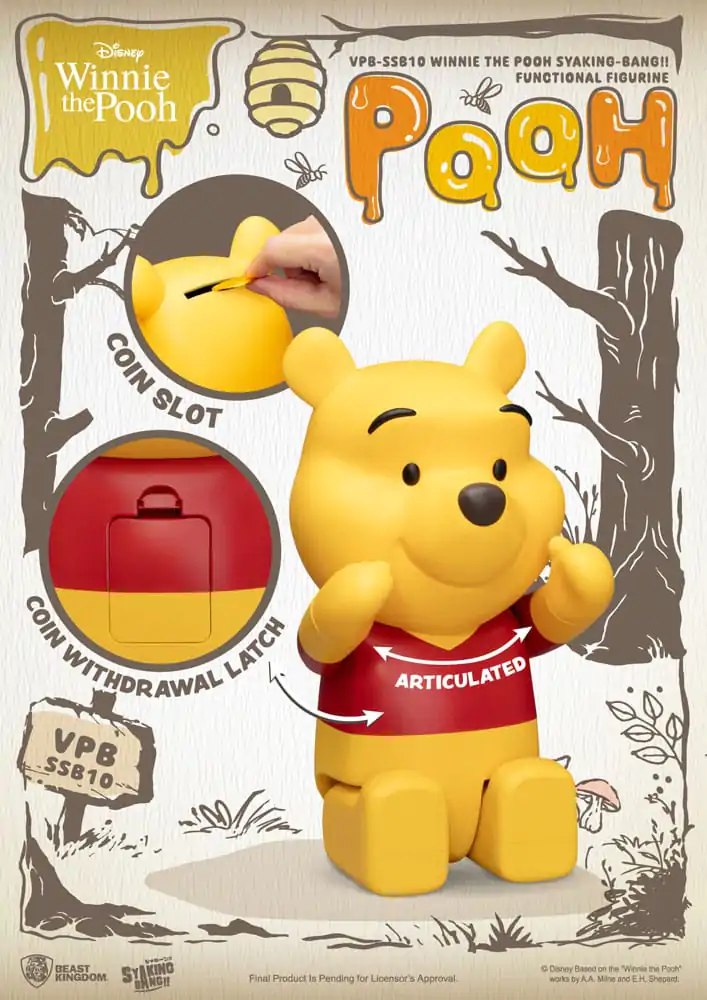 Winnie the Pooh Syaking Bang akční figurka pokladnička Winnie the Pooh 31 cm fotografii produktu
