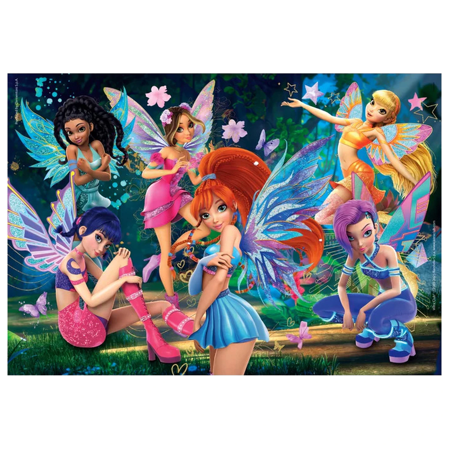 Winx Club Mystical 104dílné Super Puzzle Clementoni fotografii produktu