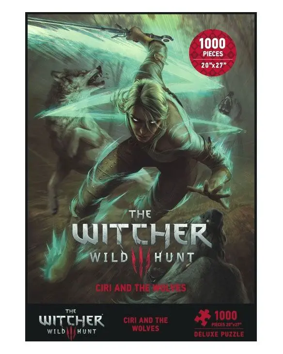 Witcher 3 Wild Hunt Puzzle Ciri a vlci - Puzzle fotografii produktu