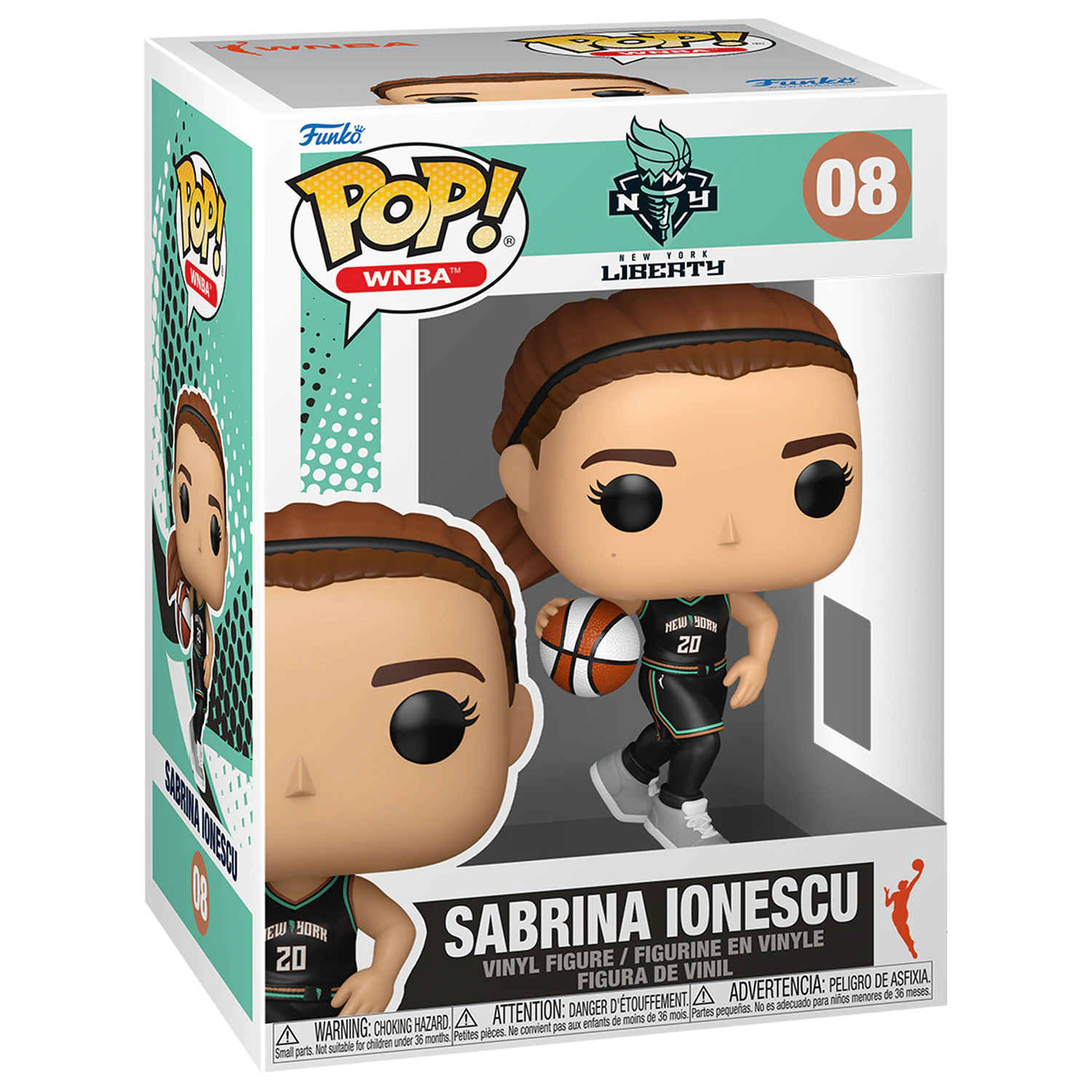 WNBA Legends Funko POP! Sports Vinylová figurka Liberty- Sabrina Ionescu 9 cm fotografii produktu