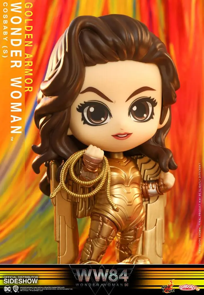 Wonder Woman 1984 Cosbaby (S) Mini figurka Golden Armor Wonder Woman 10 cm fotografii produktu
