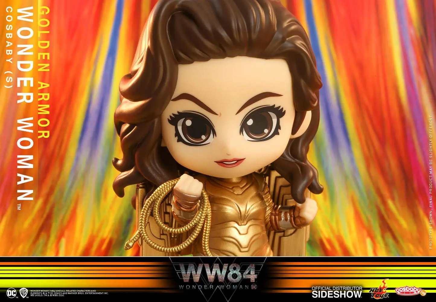 Wonder Woman 1984 Cosbaby (S) Mini figurka Golden Armor Wonder Woman 10 cm fotografii produktu