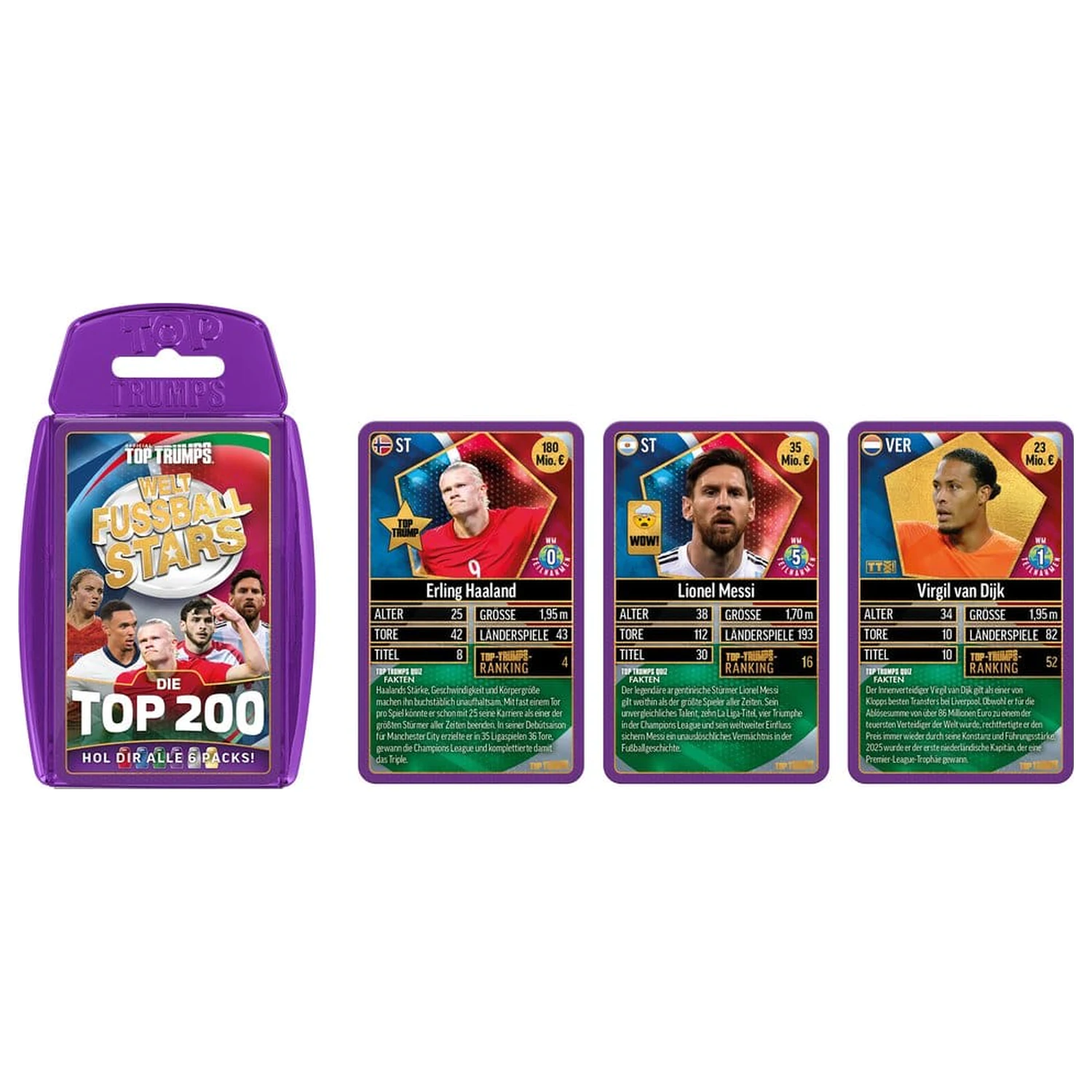 World Football Stars karetní hra, 200 balení, 4 ks (německá verze) fotografii produktu