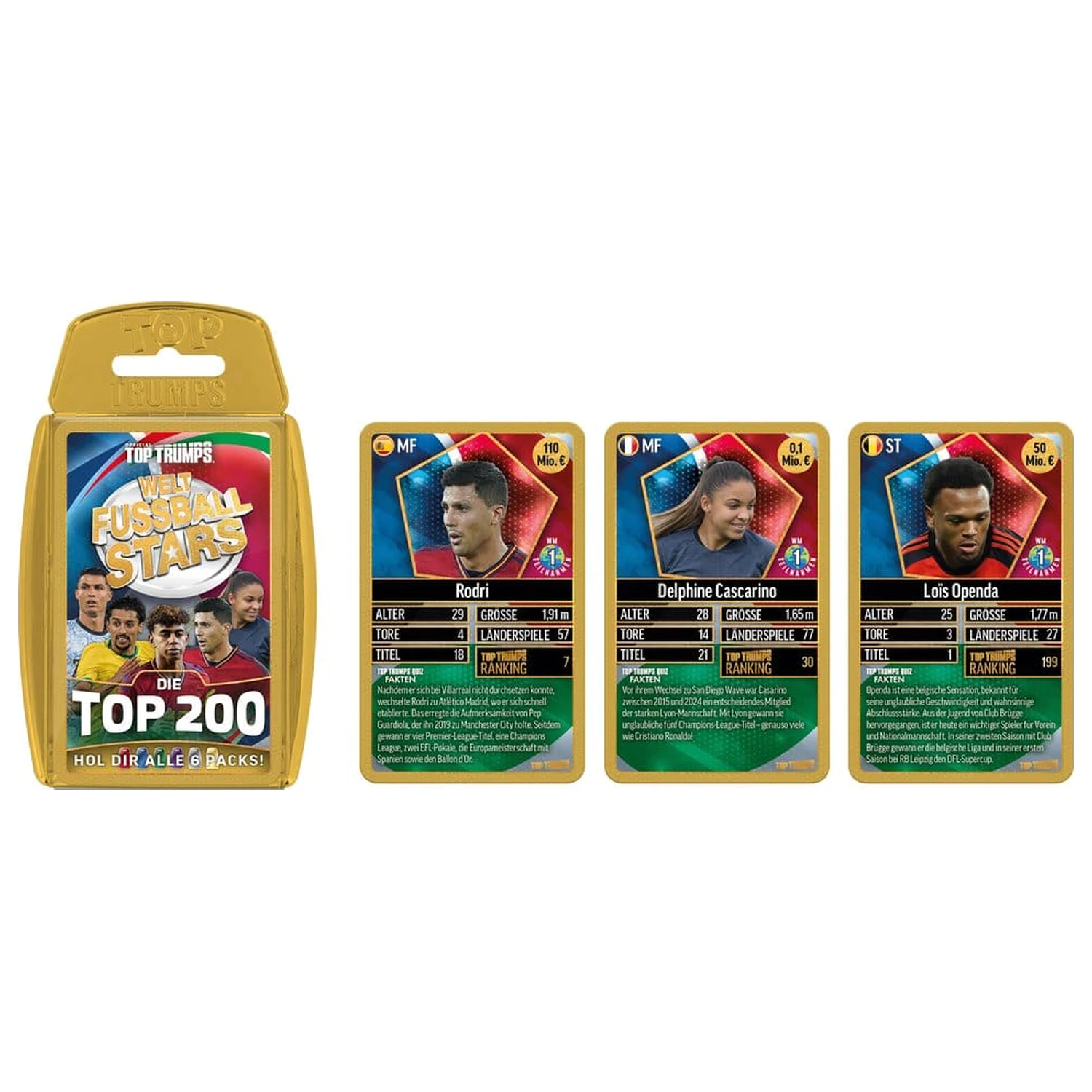 World Football Stars Card Game 200 balení 6 *německá verze* fotografii produktu