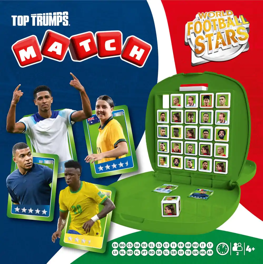 World football stars Top Trumps Match - The Crazy Cube Game Zelená verze fotografii produktu