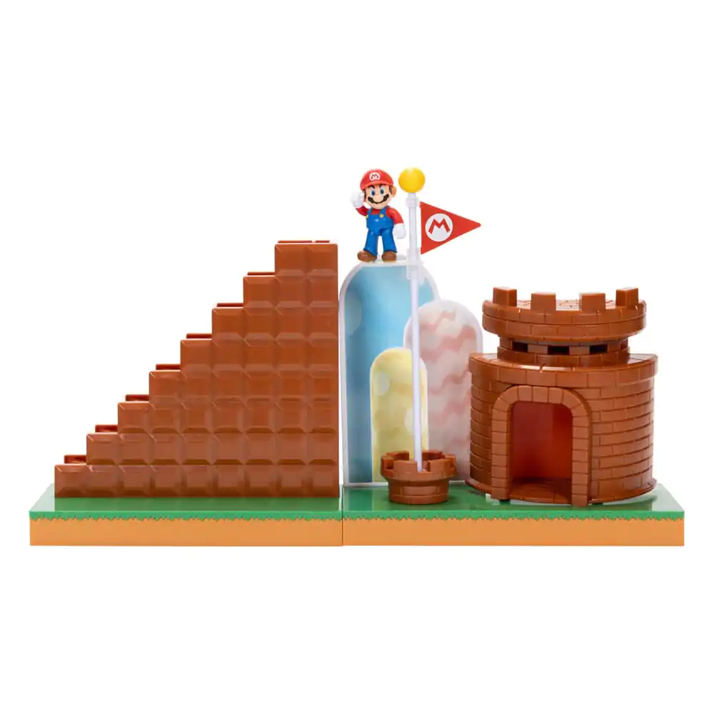 World of Nintendo Super Mario Mini Figurka Herní Set Konec Úrovně fotografii produktu