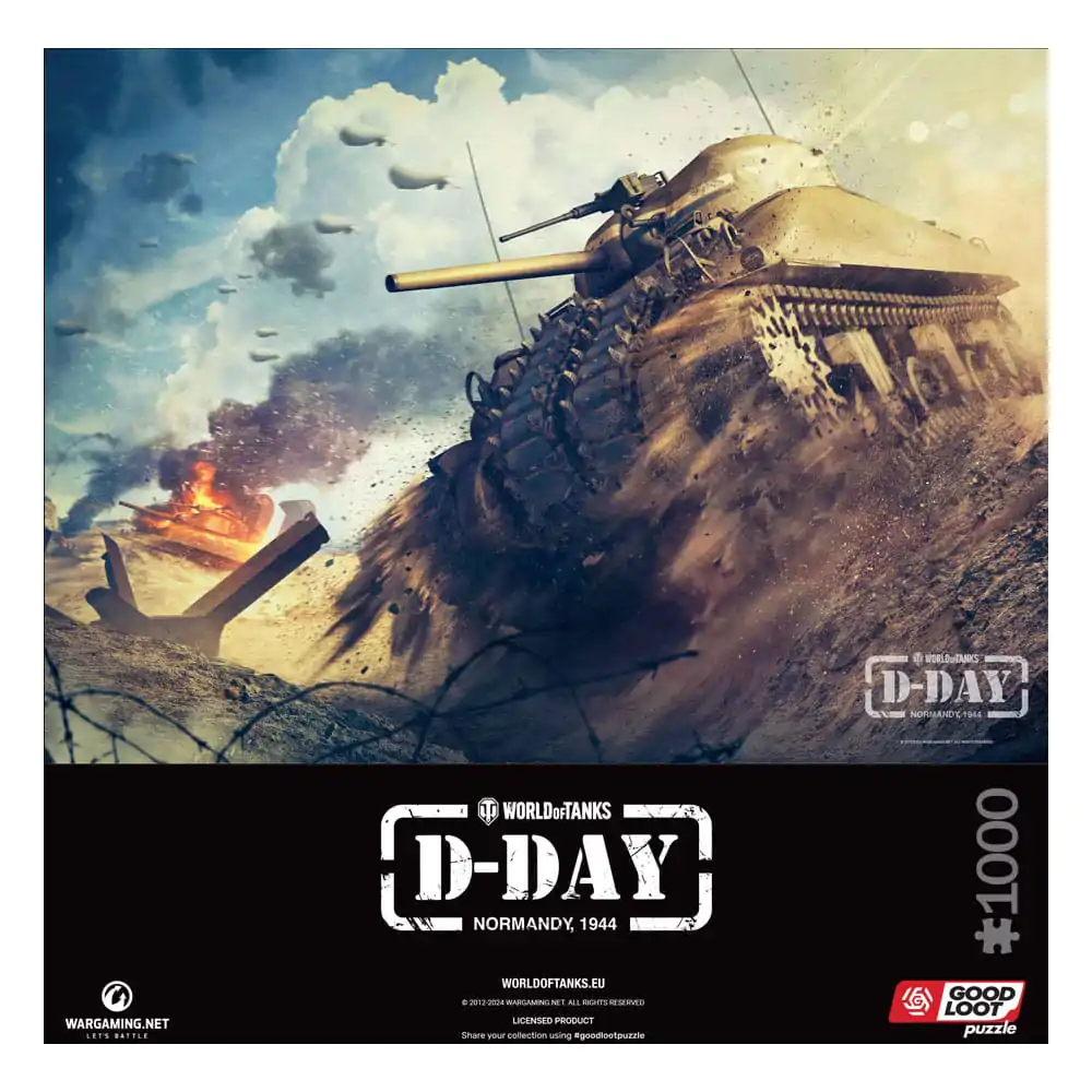 World of Tanks Herní puzzle Den D (1000 dílků) fotografii produktu