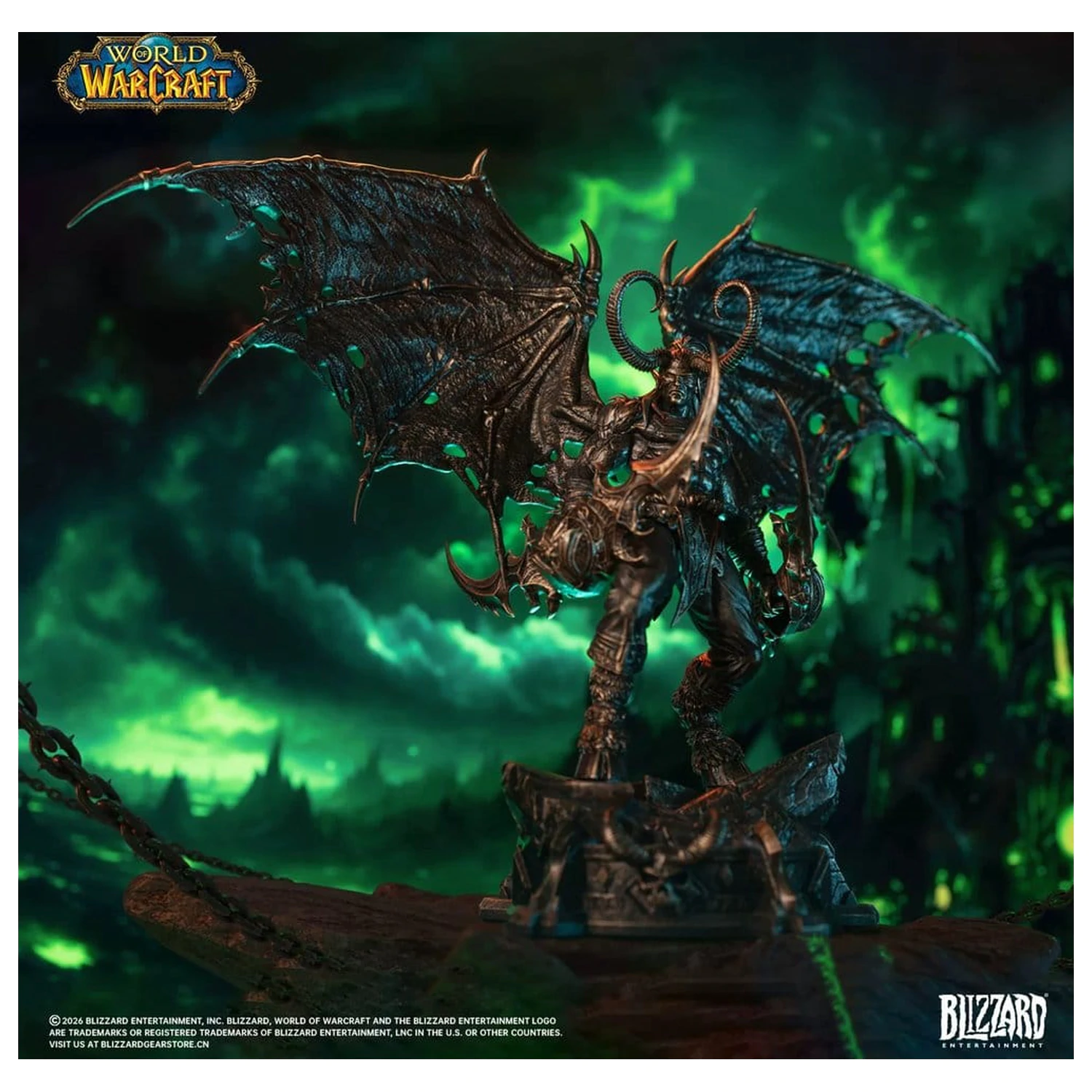 World of Warcraft 1/10 Měřítko Socha Illidan Stormrage (bronzová barva) 34 cm fotografii produktu