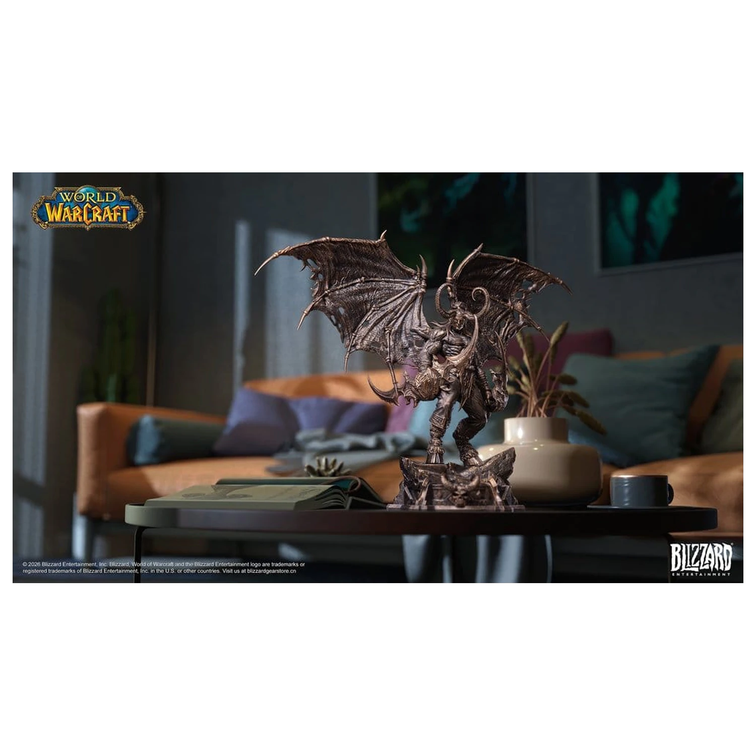 World of Warcraft 1/10 Měřítko Socha Illidan Stormrage (bronzová barva) 34 cm fotografii produktu