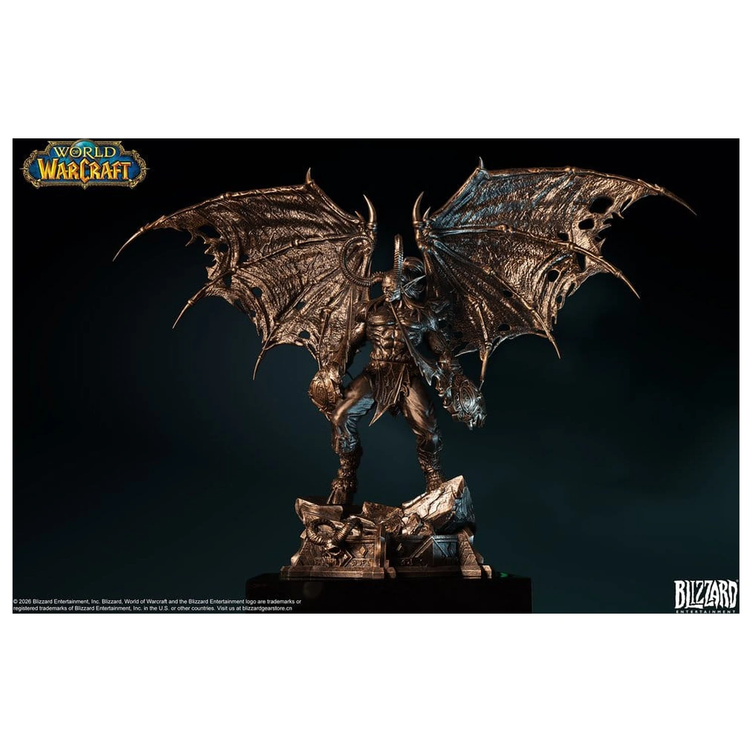 World of Warcraft 1/10 Měřítko Socha Illidan Stormrage (bronzová barva) 34 cm fotografii produktu