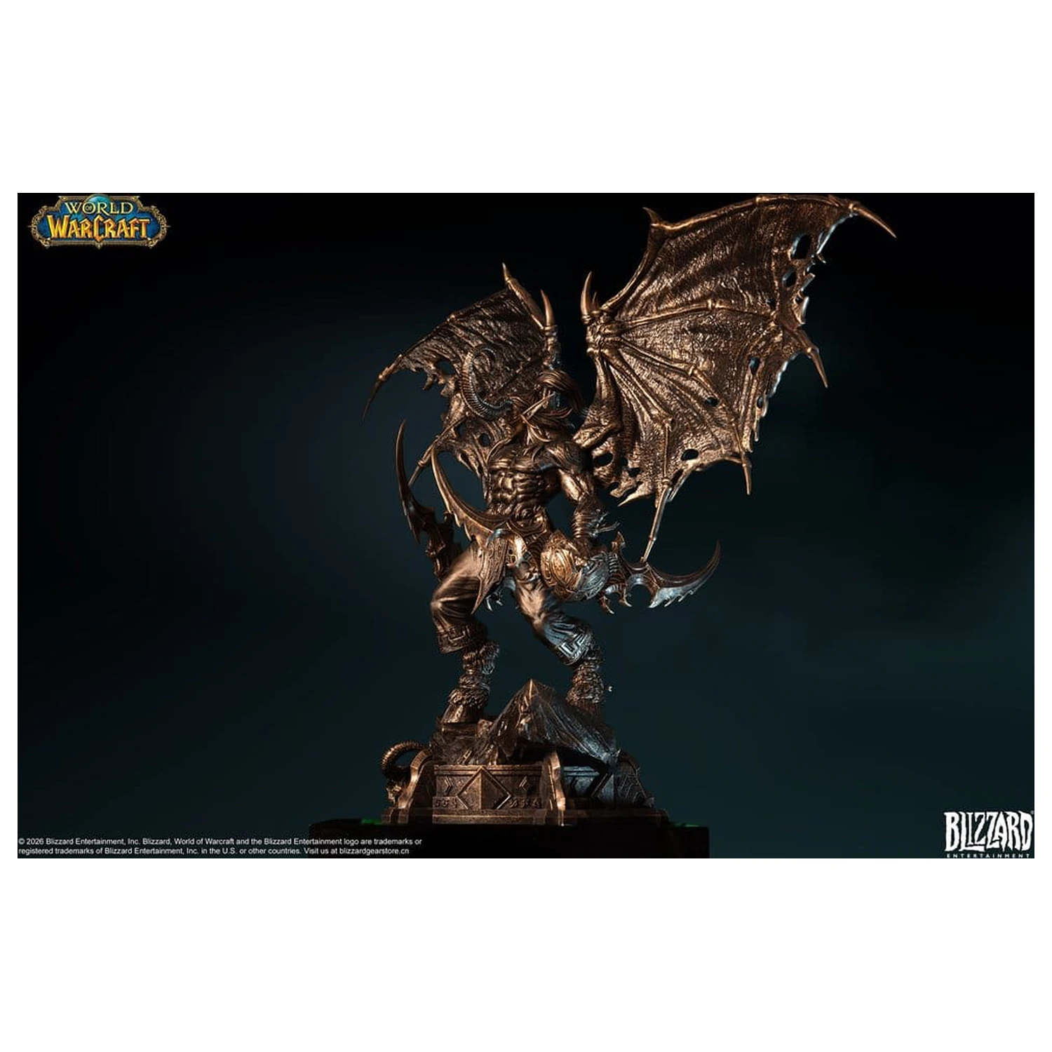 World of Warcraft 1/10 Měřítko Socha Illidan Stormrage (bronzová barva) 34 cm fotografii produktu