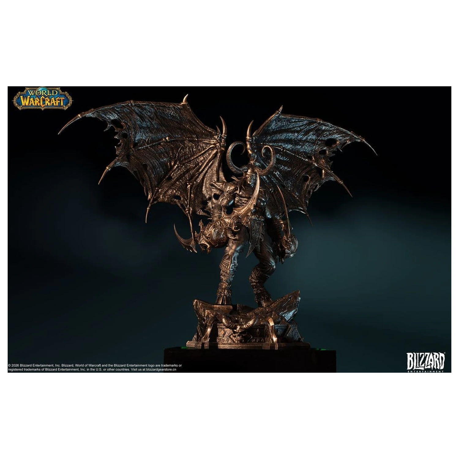 World of Warcraft 1/10 Měřítko Socha Illidan Stormrage (bronzová barva) 34 cm fotografii produktu