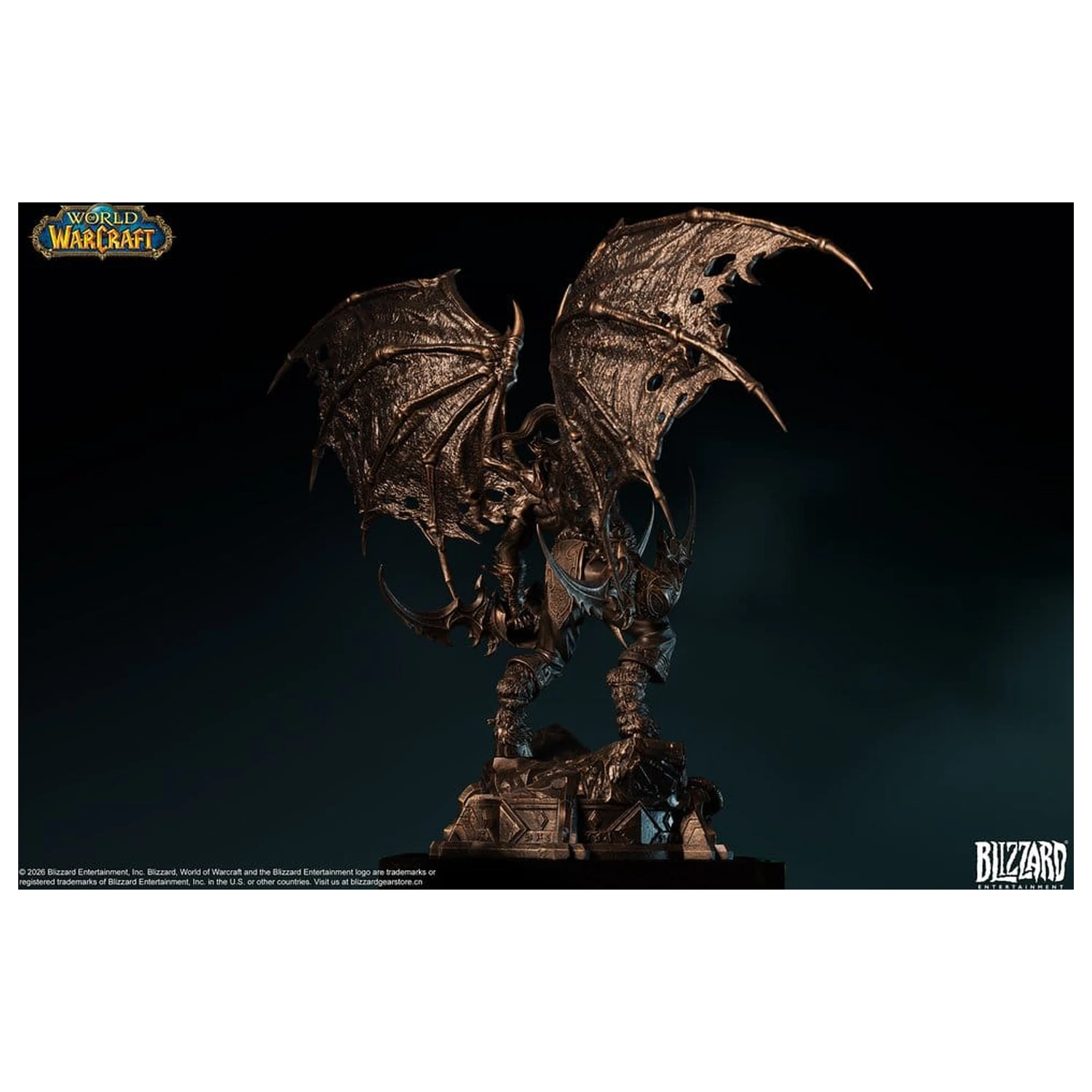 World of Warcraft 1/10 Měřítko Socha Illidan Stormrage (bronzová barva) 34 cm fotografii produktu