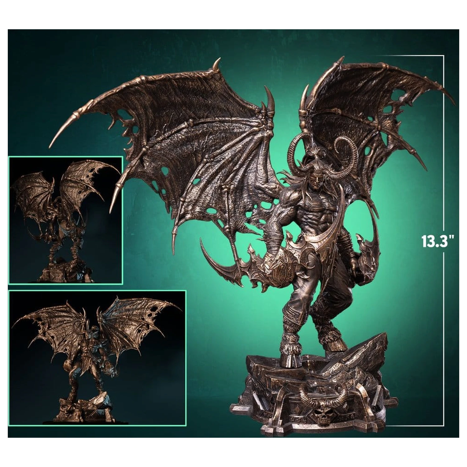 World of Warcraft 1/10 Měřítko Socha Illidan Stormrage (bronzová barva) 34 cm fotografii produktu