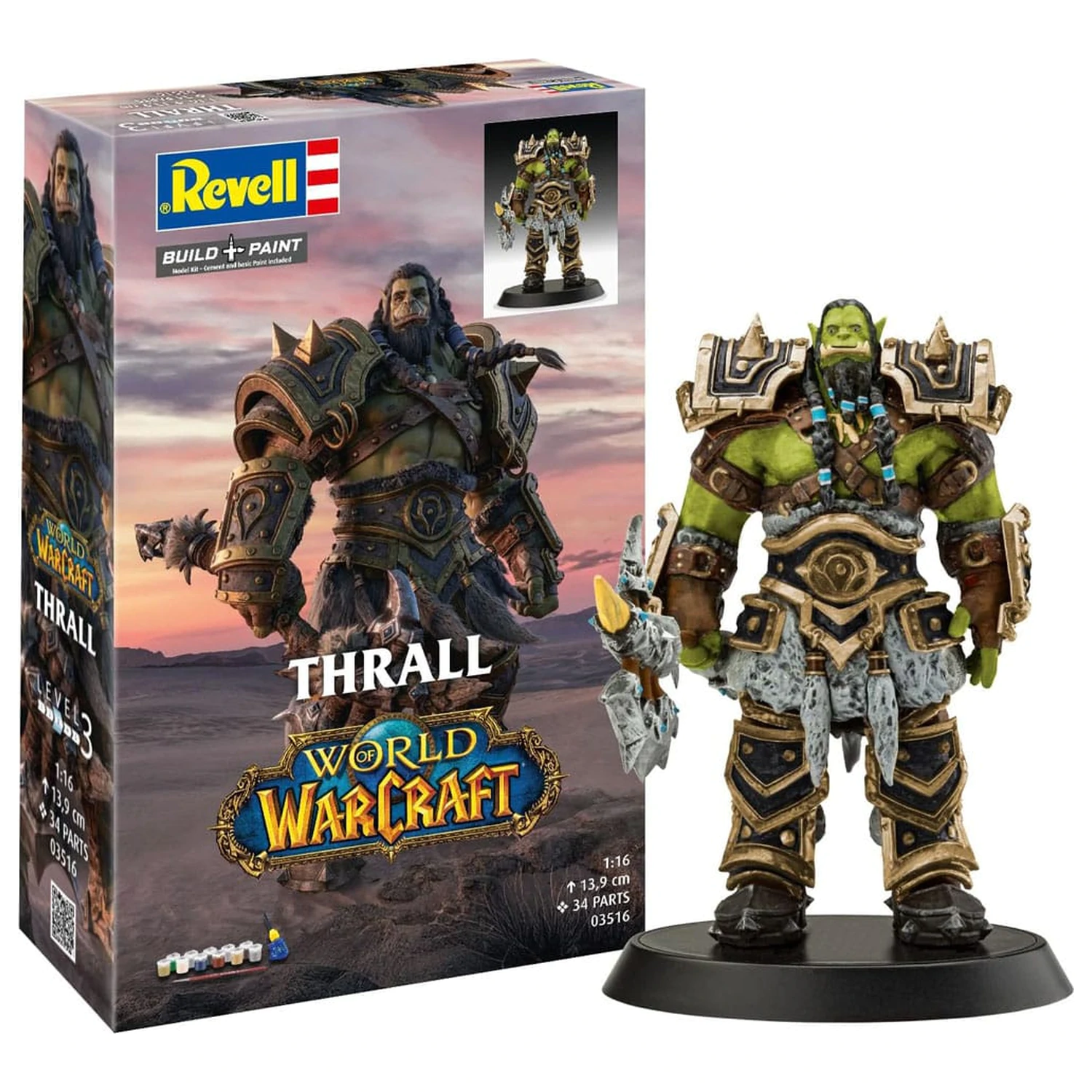 World of Warcraft Dárková sada modelů 1/16 The Orc Thrall 13 cm fotografii produktu