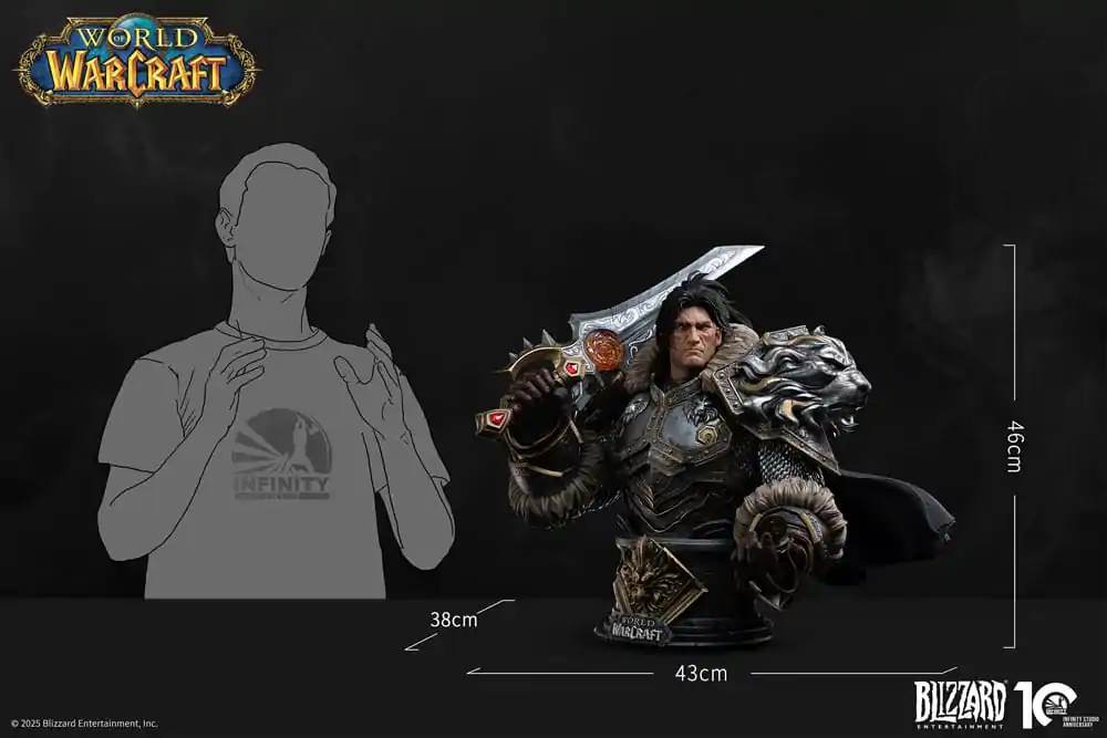 World of Warcraft busta 1/3 Varian Wrynn 46 cm fotografii produktu