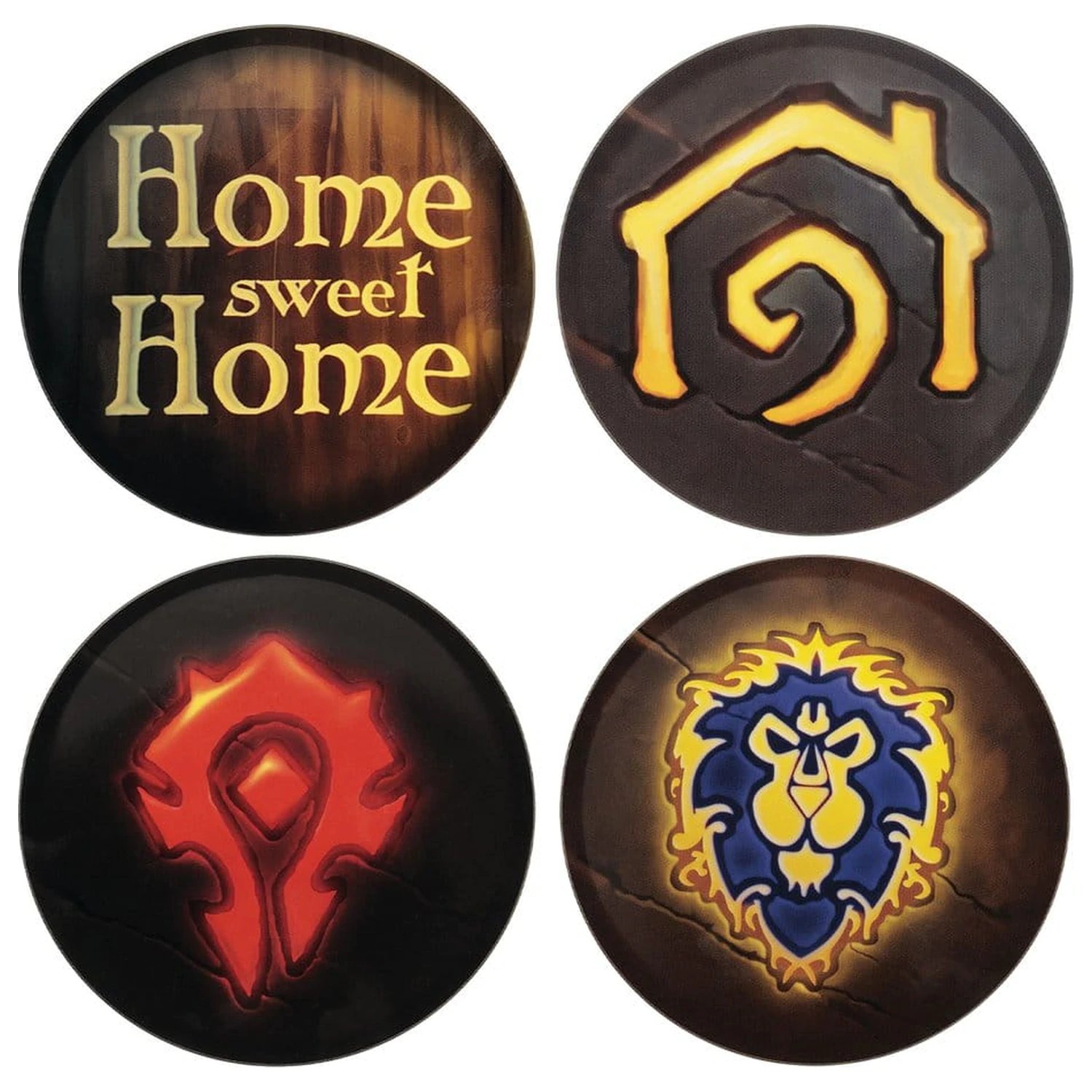 World of Warcraft Podtácky, sada 4 ks, potištěný kov fotografii produktu