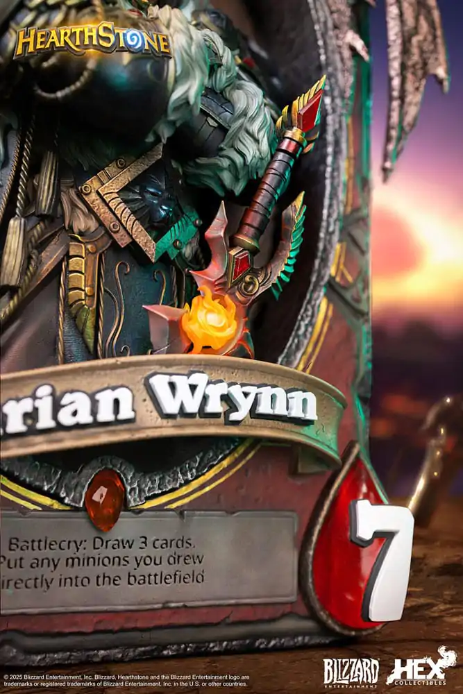 Hearthstone 3D Umělecká Zarámovaná Socha Varian Wrynn 31 cm fotografii produktu