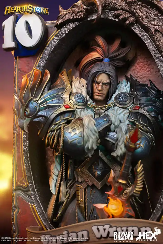 Hearthstone 3D Umělecká Zarámovaná Socha Varian Wrynn 31 cm fotografii produktu