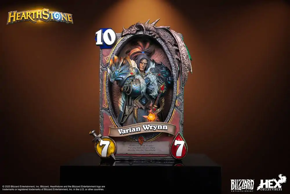 Hearthstone 3D Umělecká Zarámovaná Socha Varian Wrynn 31 cm fotografii produktu
