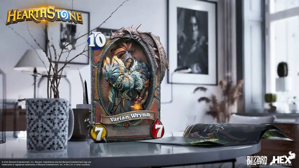 Hearthstone 3D Umělecká Zarámovaná Socha Varian Wrynn 31 cm fotografii produktu