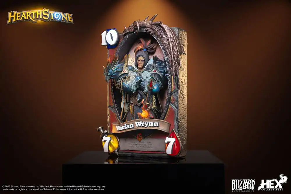 Hearthstone 3D Umělecká Zarámovaná Socha Varian Wrynn 31 cm fotografii produktu