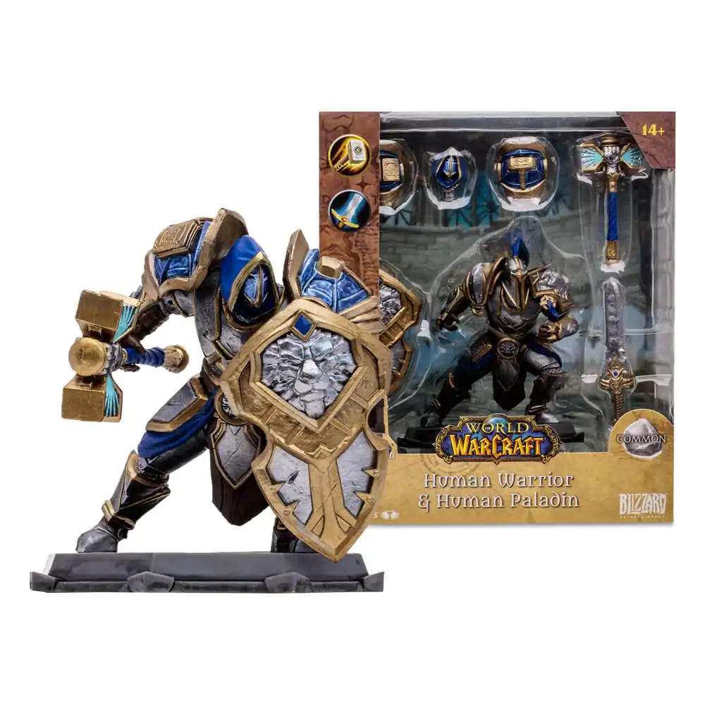 World of Warcraft Akční figurka Human: Paladin / Warrior 15 cm fotografii produktu